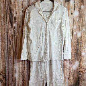 Amazon Essentials Cream Pajama Set Size Small Worn Once For A Wedding